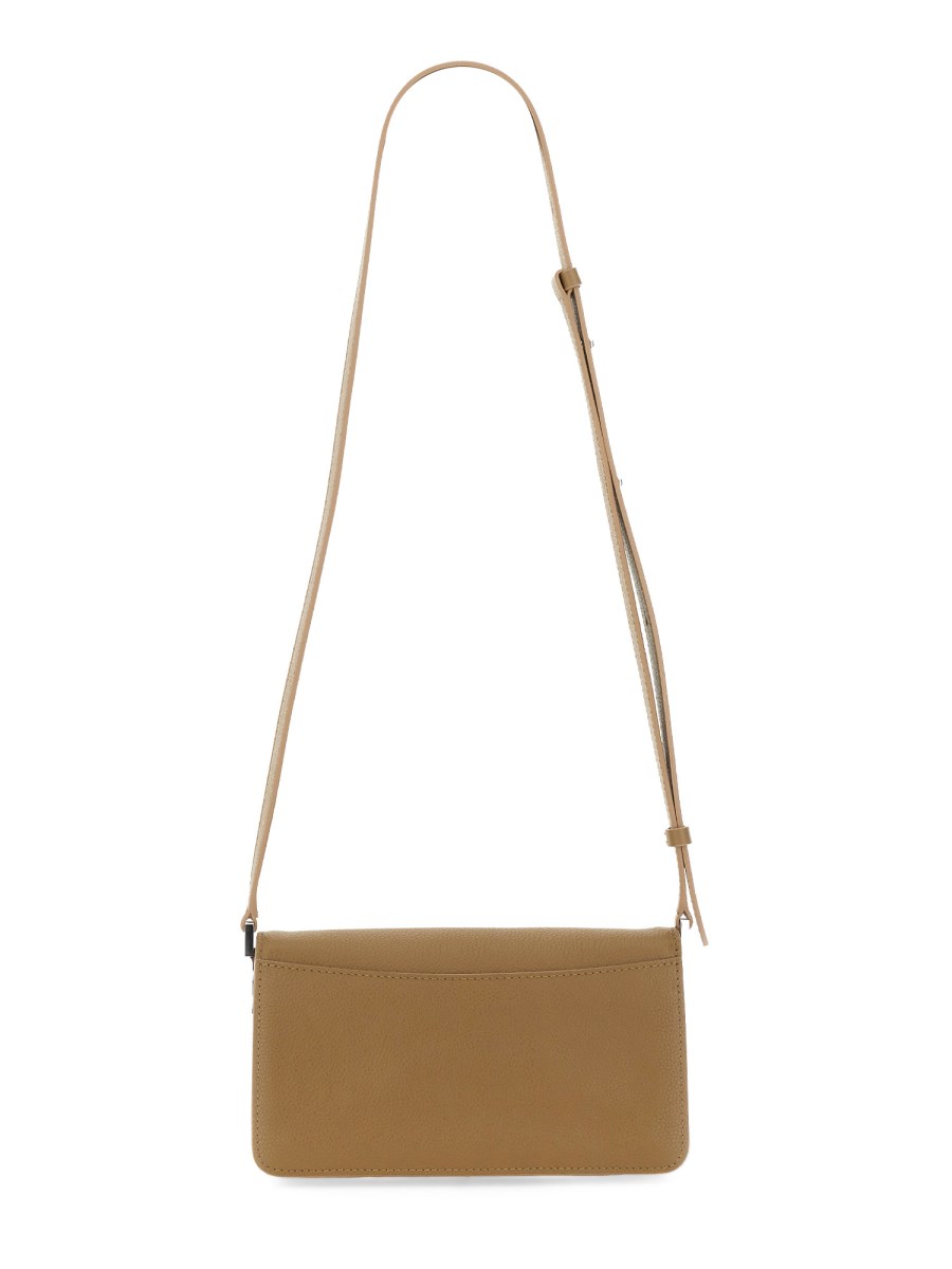 MARNI BORSA "TRUNK" SOFT IN PELLE CON LOGO RICAMATO