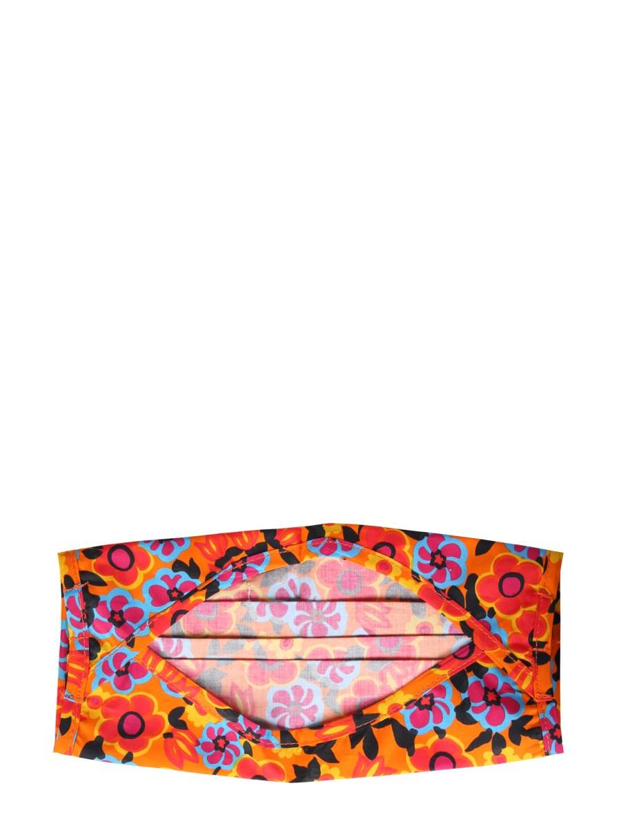 MARNI COVER PER MASCHERINA IN COTONE CON LOGO