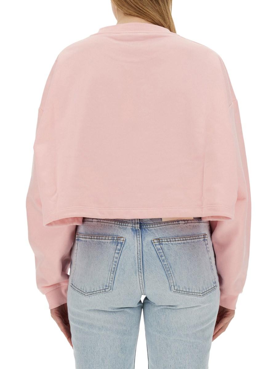 MARNI FELPA IN COTONE CON LOGO E ORLO CON COULISSE