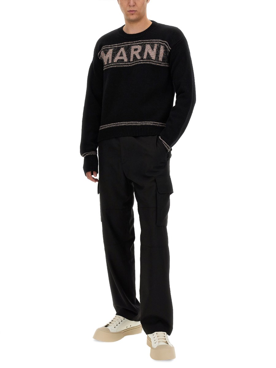 MARNI MAGLIA IN LANA CON LOGO