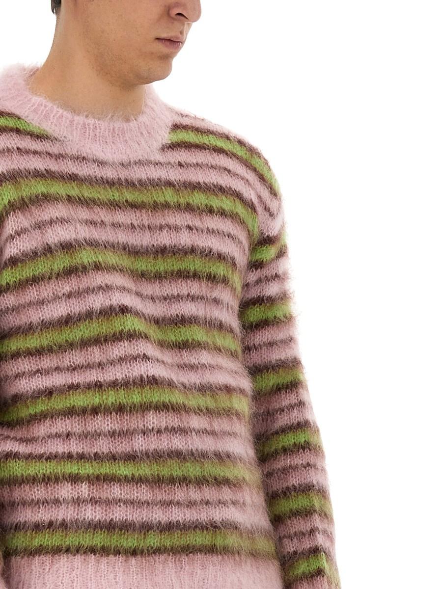 MARNI MAGLIA IN MOHAIR A RIGHE