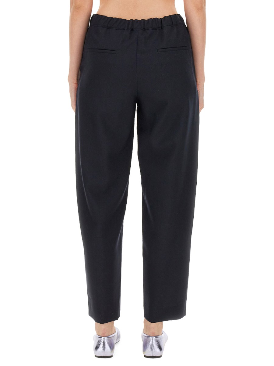 MARNI PANTALONE CON IMPUNTURE IN LANA