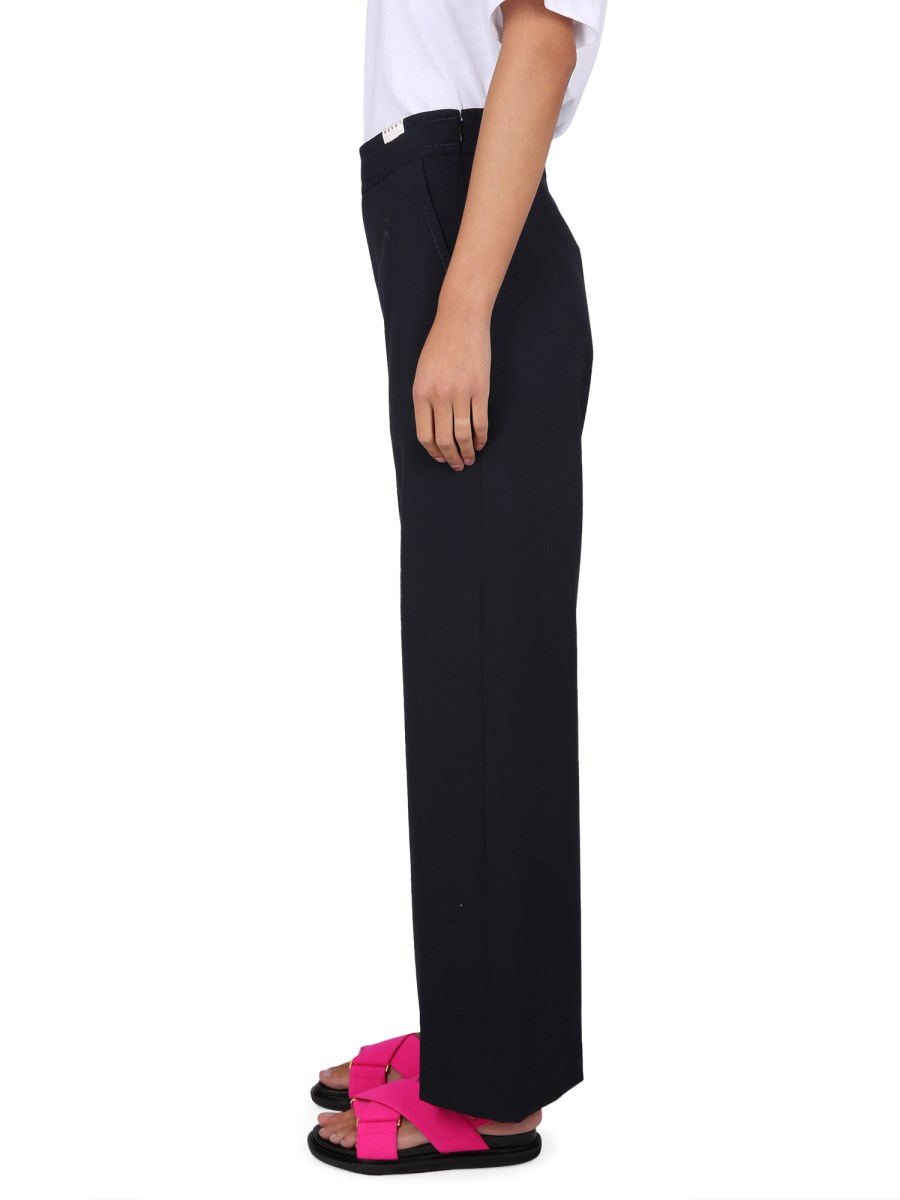 MARNI PANTALONE FLARE IN COTONE