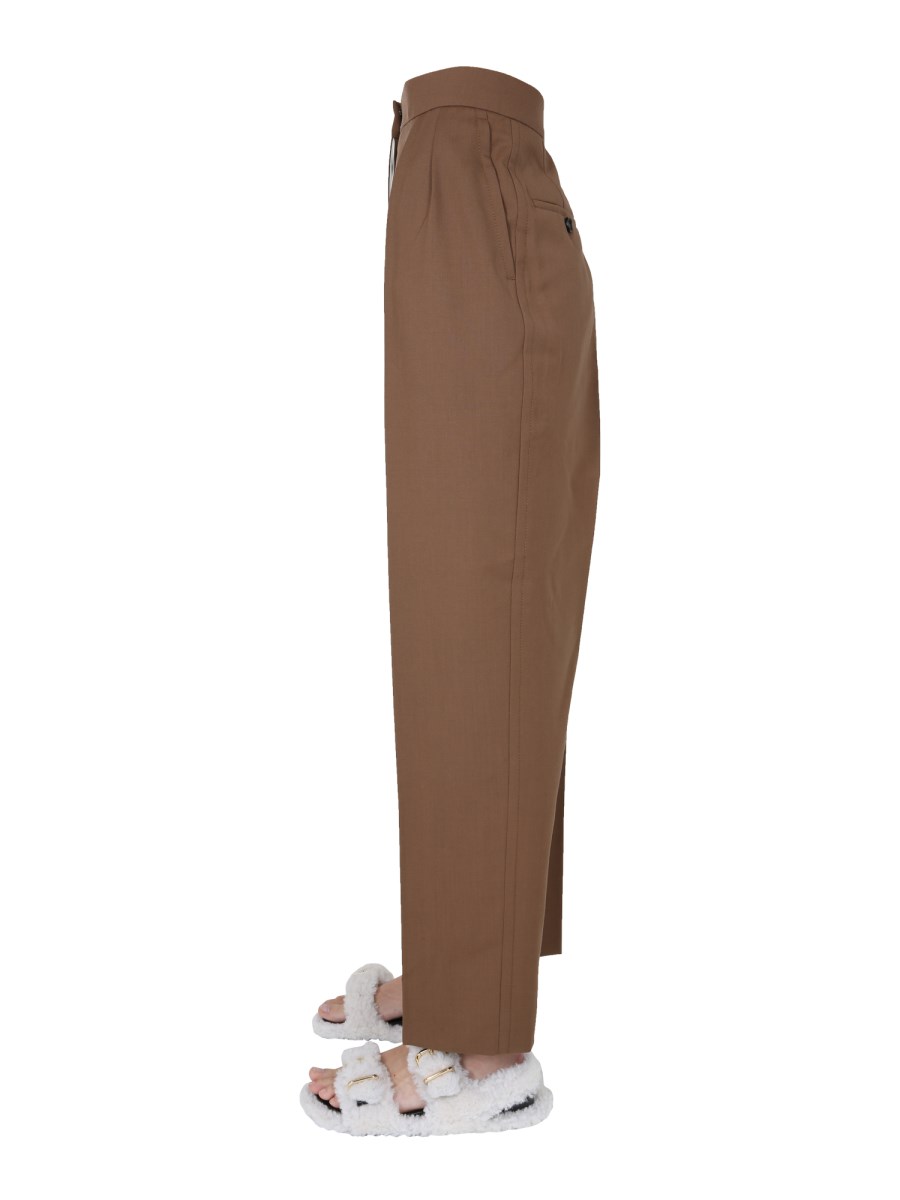 MARNI PANTALONE IN LANA VERGINE CON GAMBA AMPIA