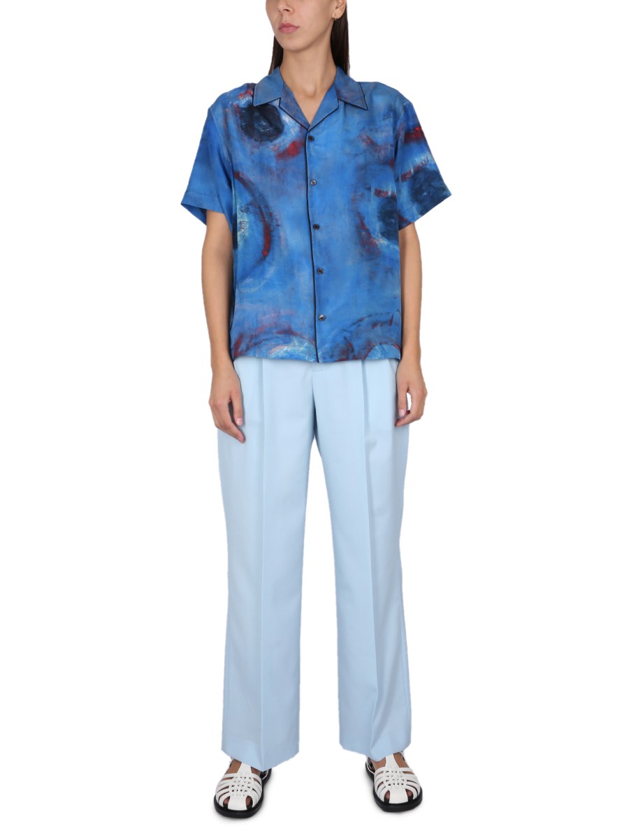 MARNI PANTALONE PALAZZO IN FRESCO LANA