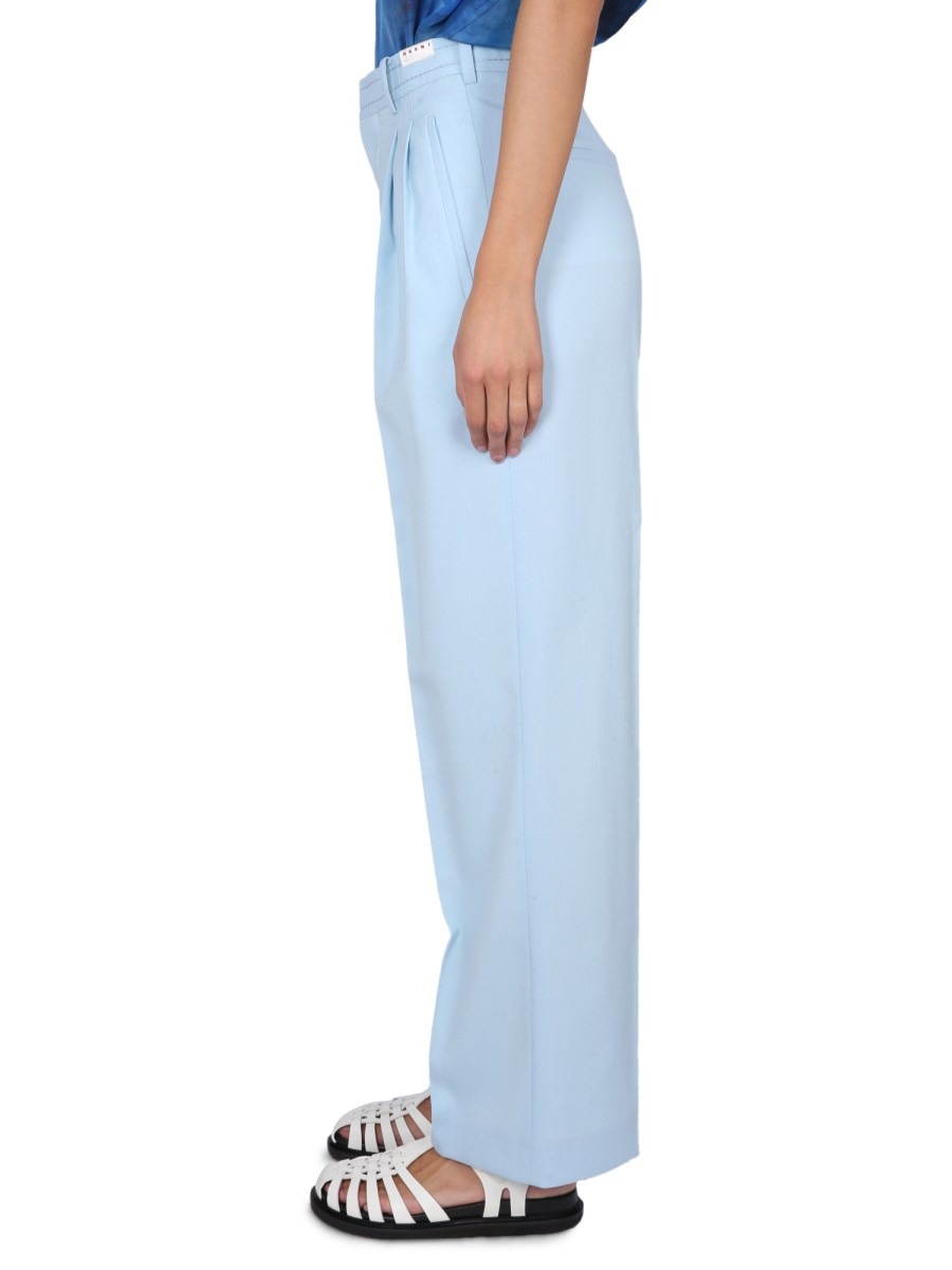 MARNI PANTALONE PALAZZO IN FRESCO LANA