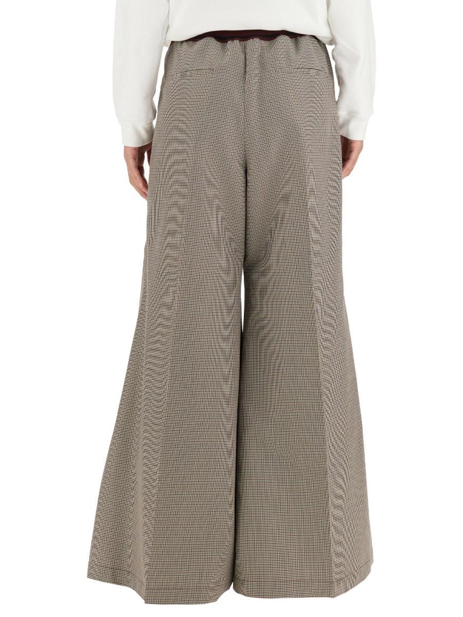 MARNI PANTALONI A QUADRI IN PIED-DE-POULE