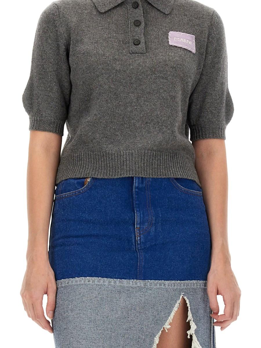 MARNI POLO IN MAGLIA DI CASHMERE