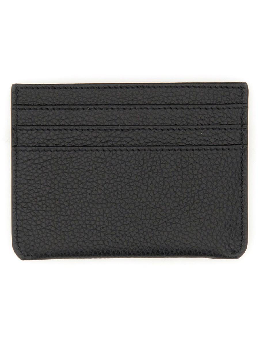 MARNI PORTACARTE IN PELLE CON RAMMENDO LOGO