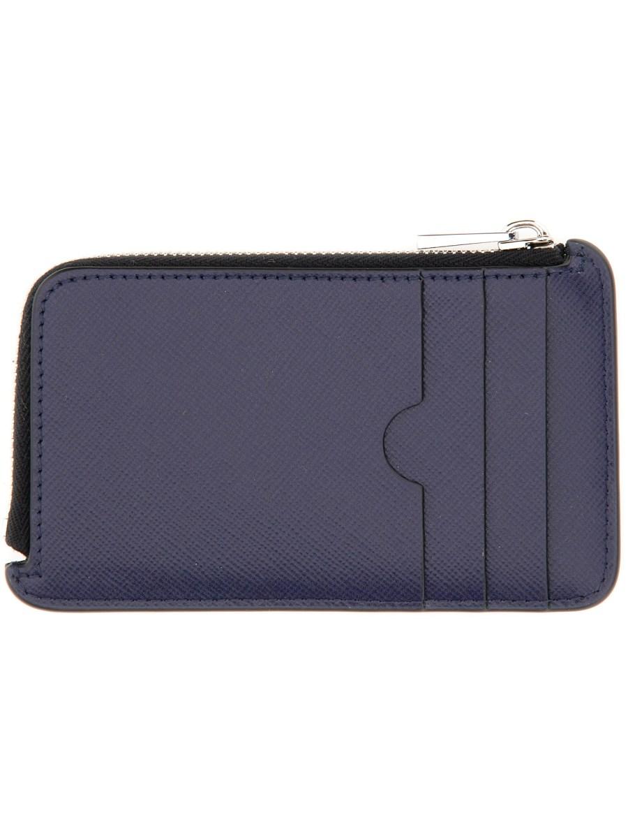 MARNI PORTACARTE IN PELLE SAFFIANO CON ZIP