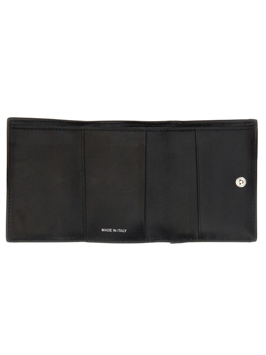 MARNI PORTAFOGLIO TRI-FOLD IN PELLE CON LOGO