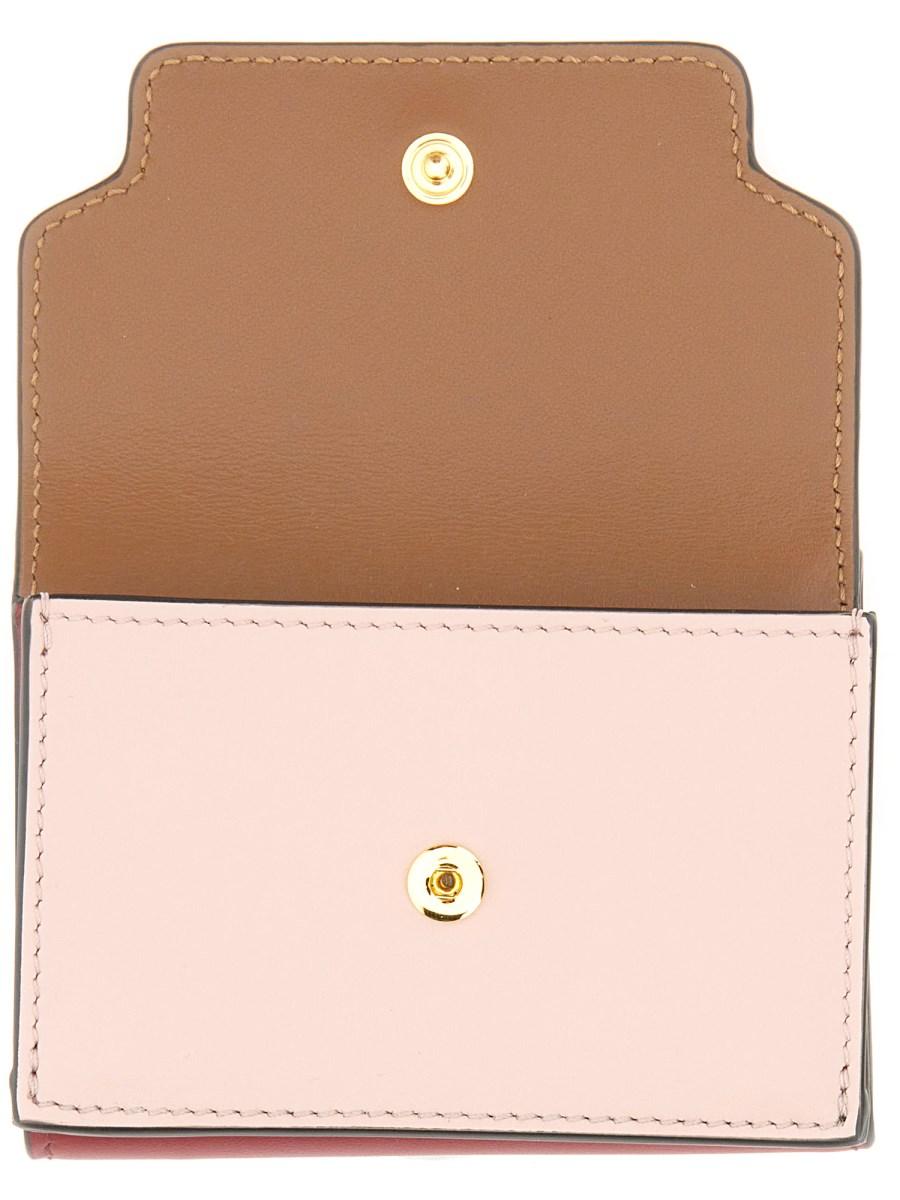 MARNI PORTAFOGLIO TRI-FOLD IN PELLE SAFFIANO