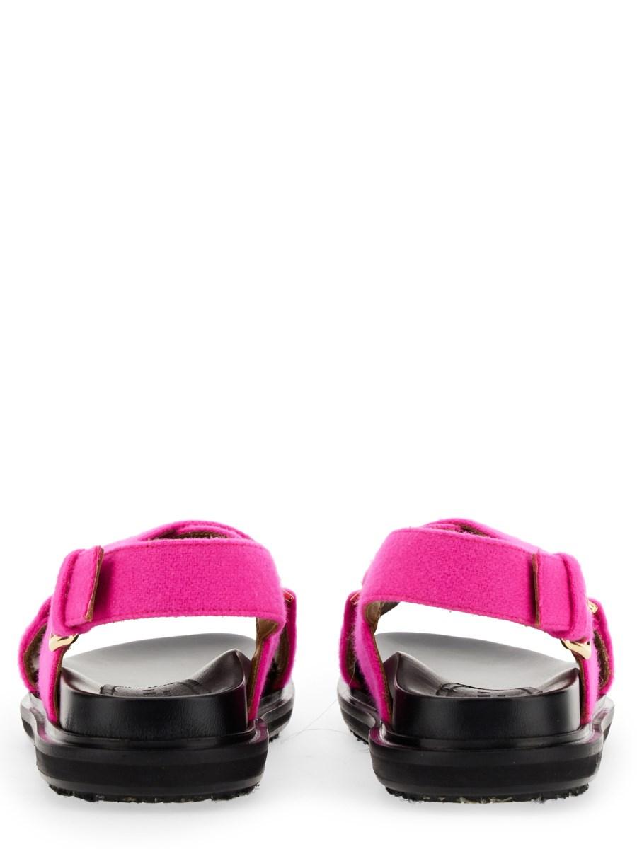 MARNI SANDALO CRISS CROSS IN PELLE