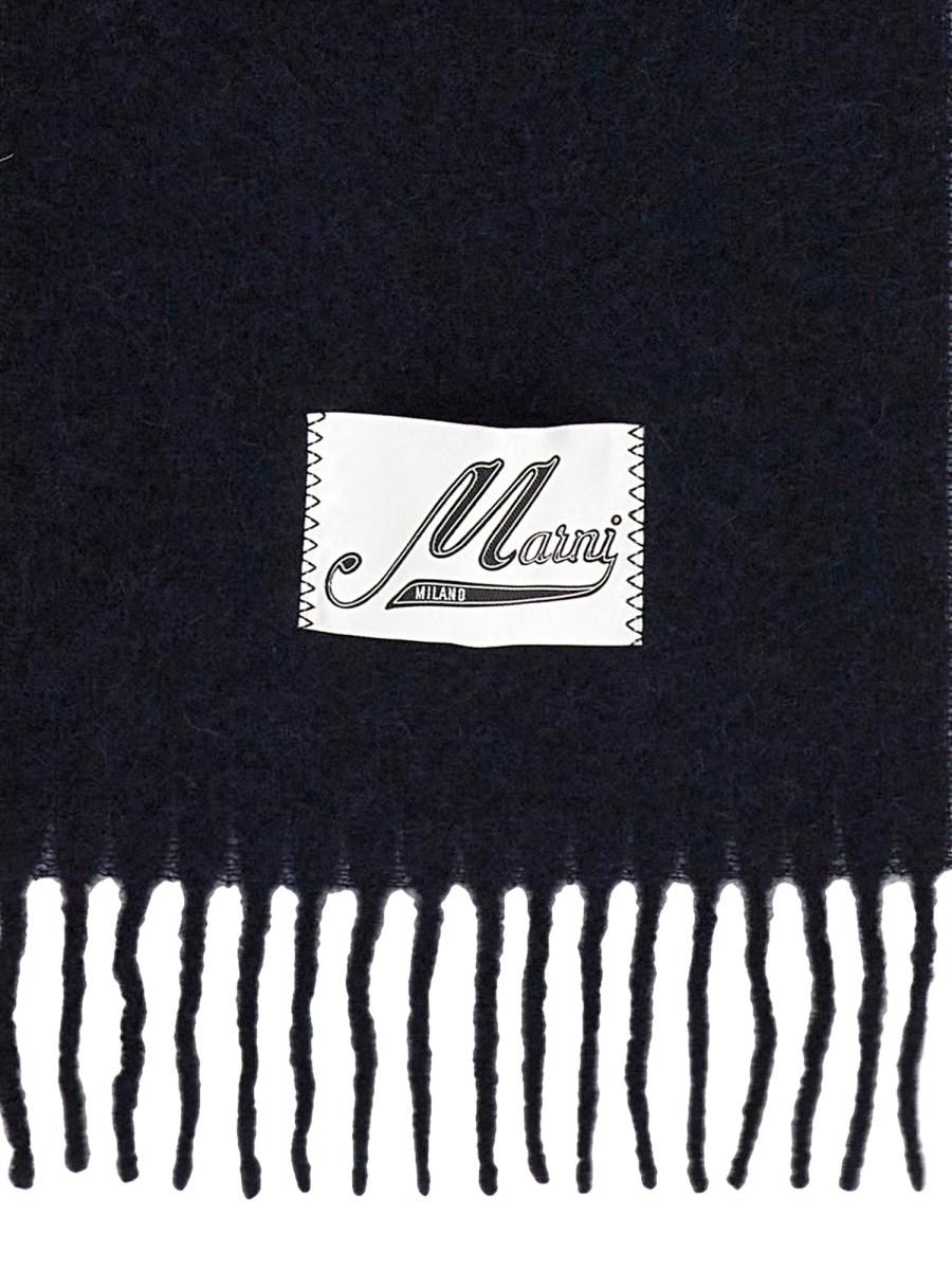 MARNI SCIARPA IN ALPACA SPAZZOLATA CON FRANGE