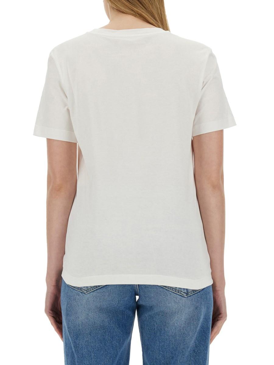 MARNI T-SHIRT IN JERSEY DI COTONE CON STAMPA LOGO