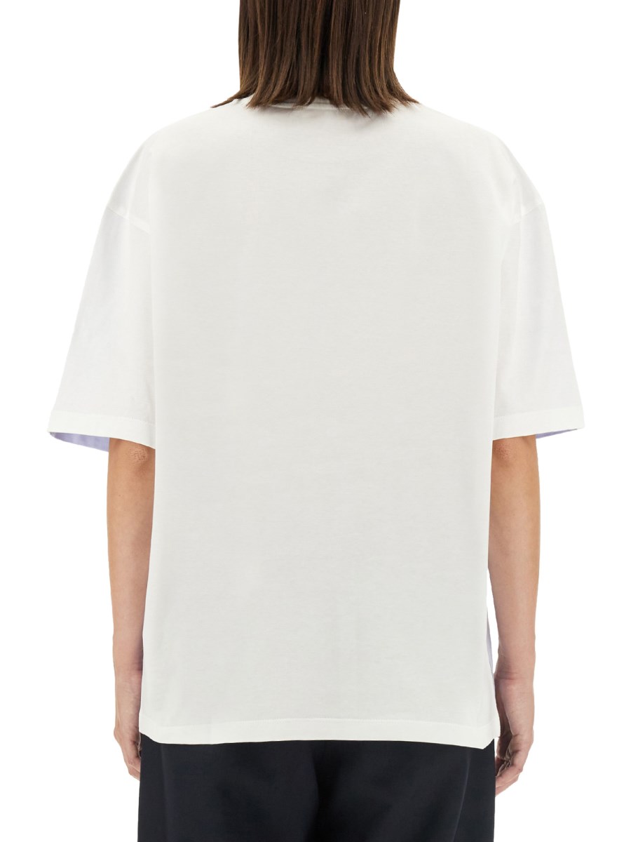 MARNI T-SHIRT IN JERSEY DI COTONE CON STAMPA LOGO