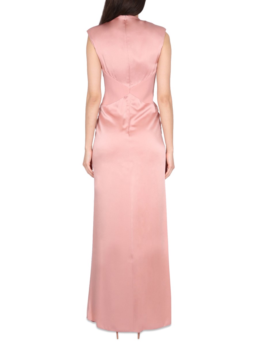 MAX MARA ABITO DRAPPEGGIATO IN ENVERS SATIN