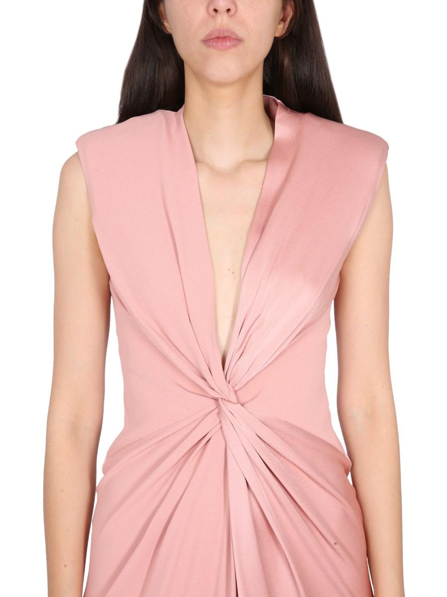 MAX MARA ABITO DRAPPEGGIATO IN ENVERS SATIN
