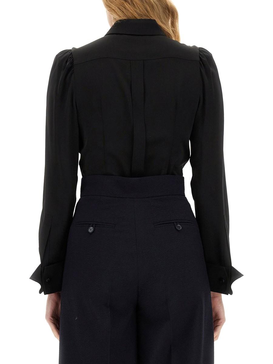 MAX MARA CAMICIA IN SETA CON FIOCCO