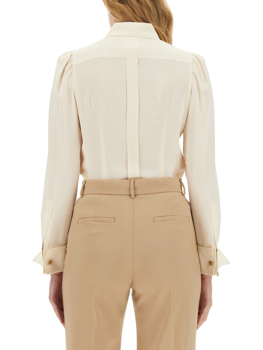 MAX MARA CAMICIA IN SETA CON FIOCCO