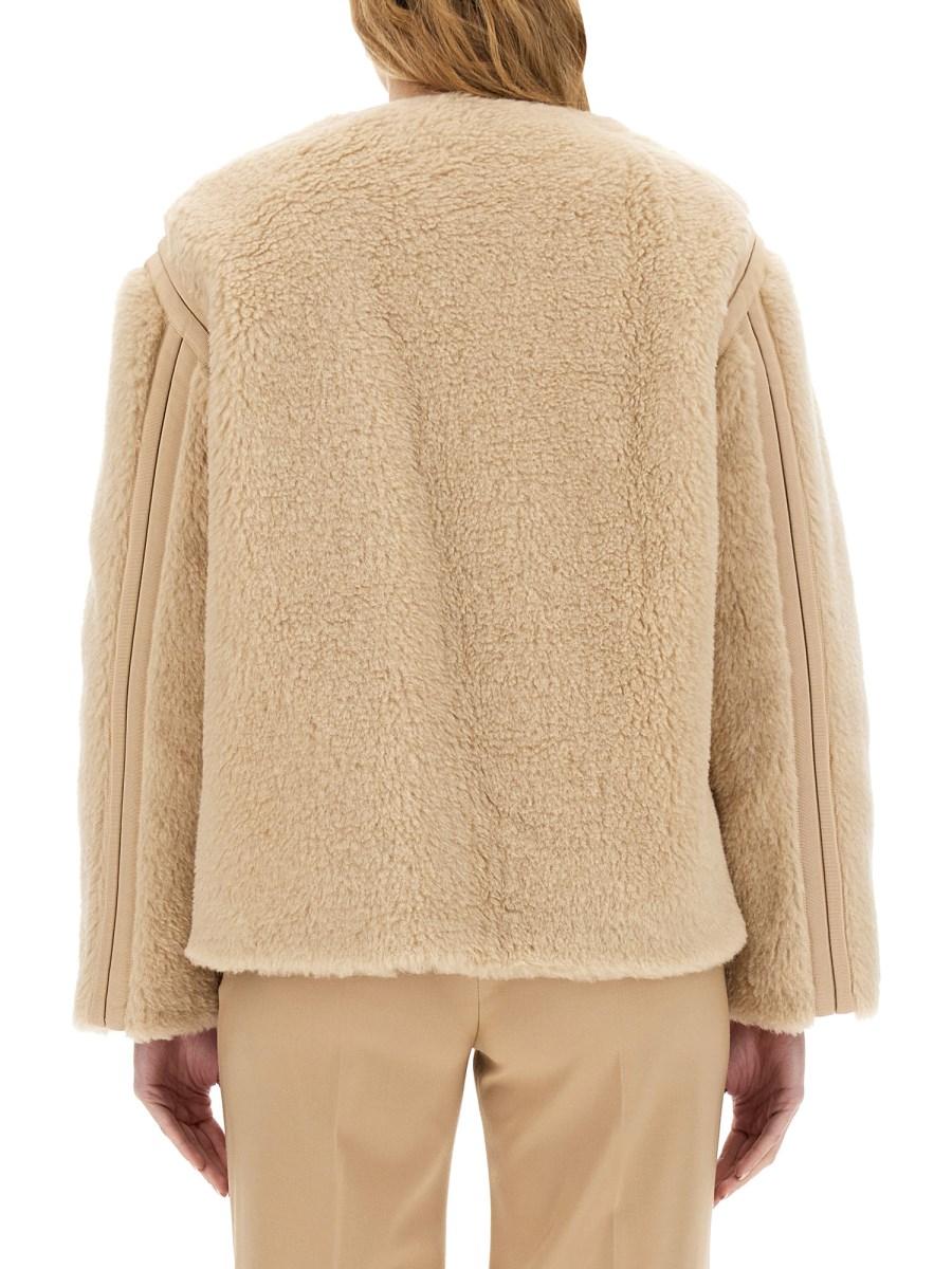 MAX MARA GIACCA "PANINO" IN TESSUTO TEDDY