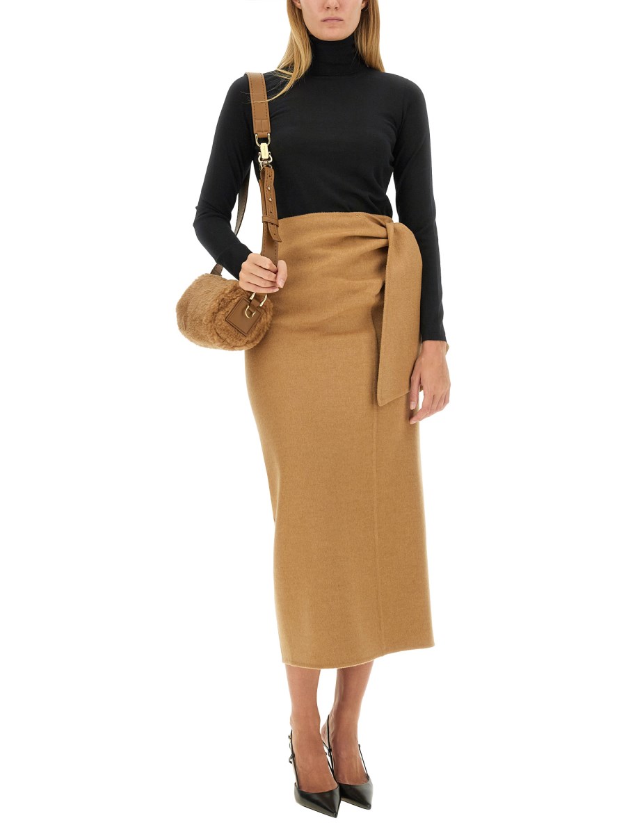 MAX MARA GONNA ACLINE IN LANA