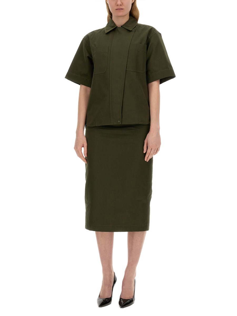 MAX MARA GONNA COGNAC IN COTONE