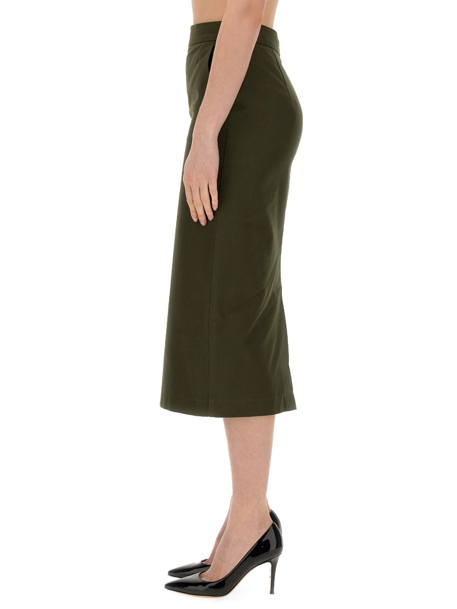 MAX MARA GONNA COGNAC IN COTONE