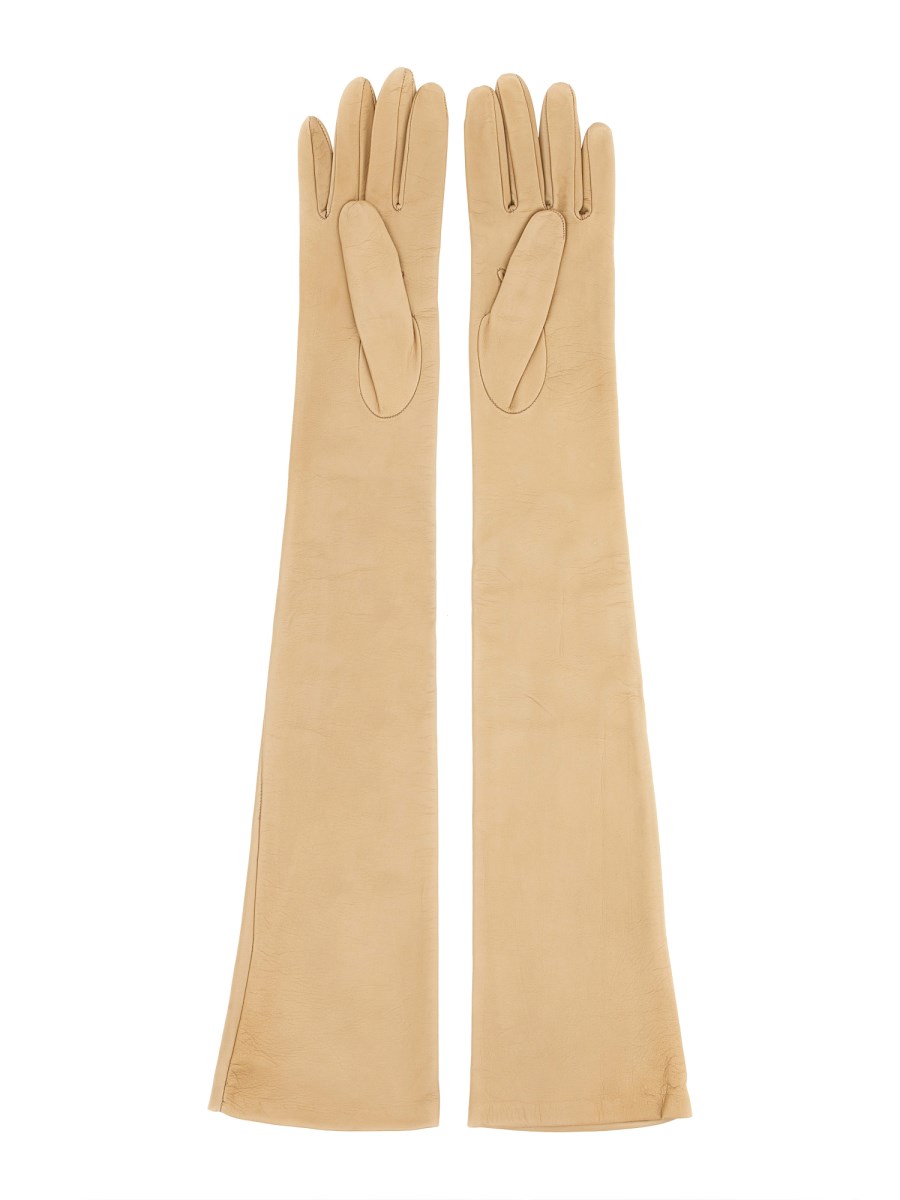 MAX MARA GUANTI LUNGHI IN PELLE