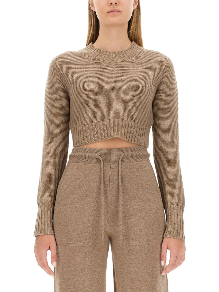 MAX MARA MAGLIA CROPPED IN CASHMERE
