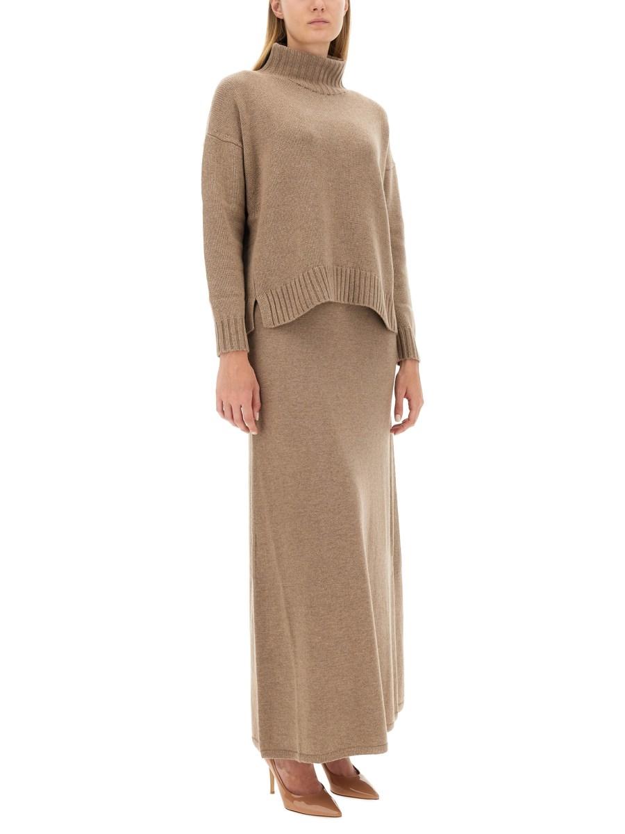 MAX MARA MAGLIA IN CASHMERE CON COLLO ALTO