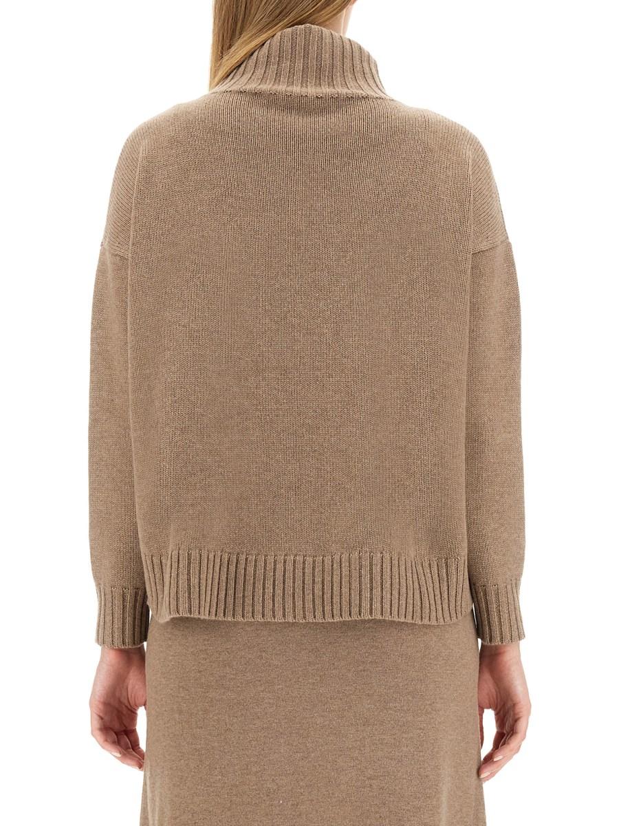 MAX MARA MAGLIA IN CASHMERE CON COLLO ALTO