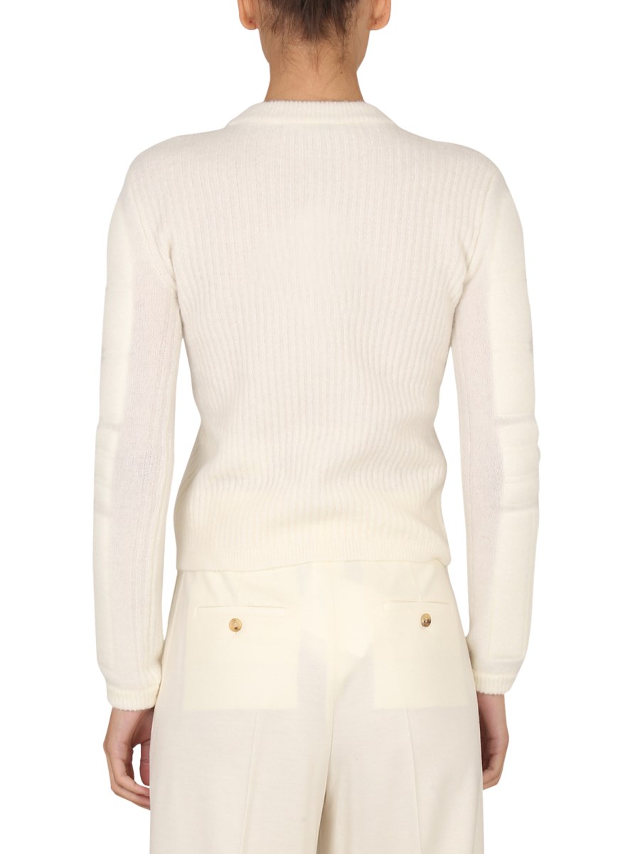 MAX MARA MAGLIA IN FILATO MOHAIR CON RICAMO