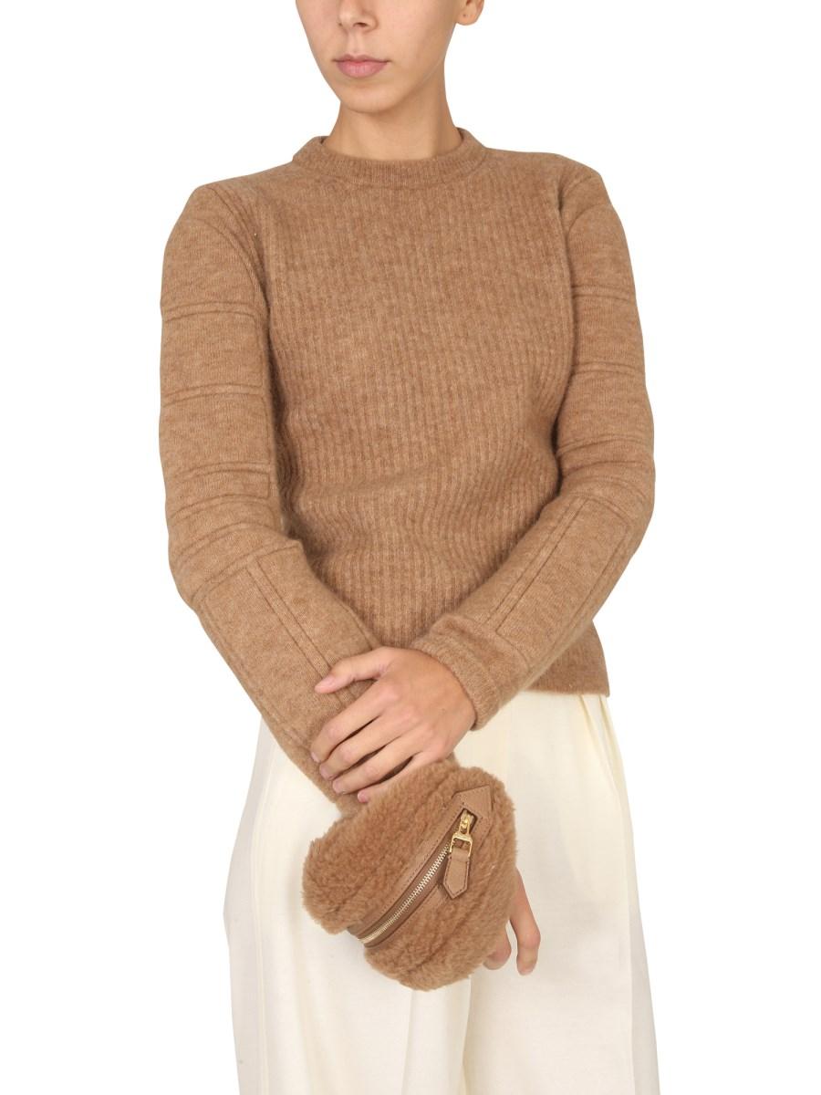 MAX MARA MAGLIA IN FILATO MOHAIR CON RICAMO