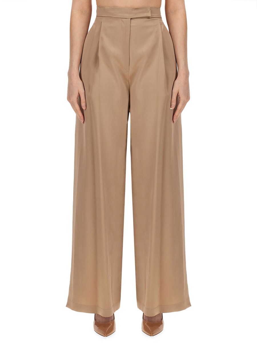 MAX MARA PANTALONE "FIESTA PIANOFORTE" IN SETA