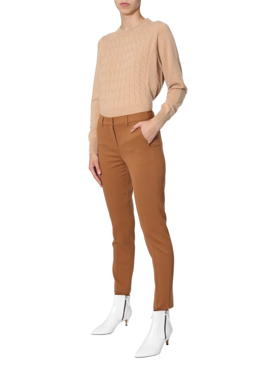 MAX MARA PANTALONE "MORETTO" IN LANA VERGINE