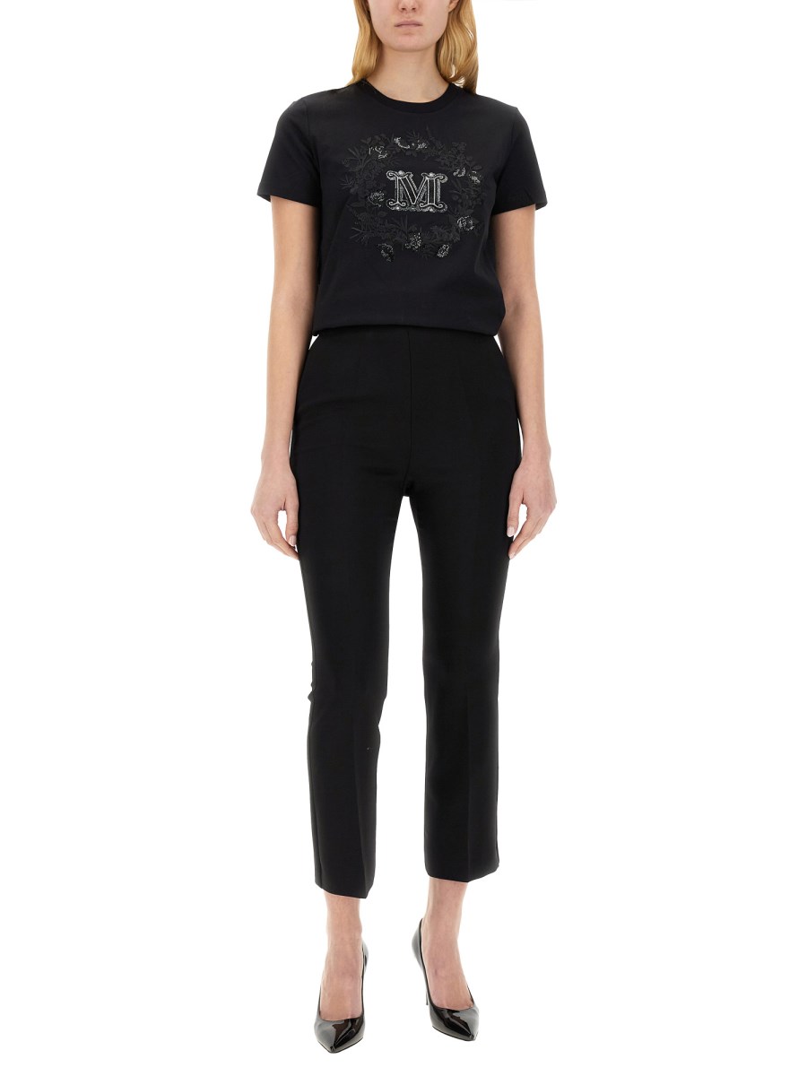 MAX MARA PANTALONE "NEPETA" IN CRÊPE DI LANA