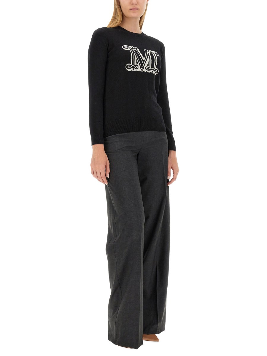 MAX MARA PANTALONE PALAZZO IN LANA