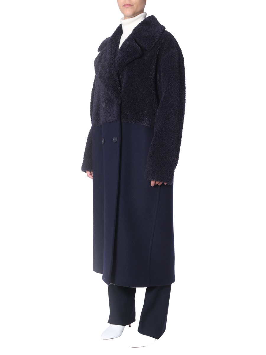 MAX MARA PANTALONE PIGNA IN MISTO COTONE E LANA