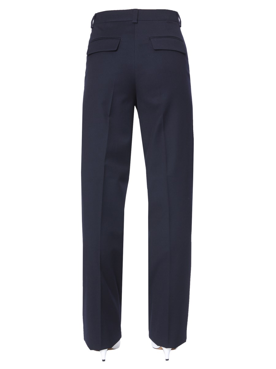 MAX MARA PANTALONE PIGNA IN MISTO COTONE E LANA
