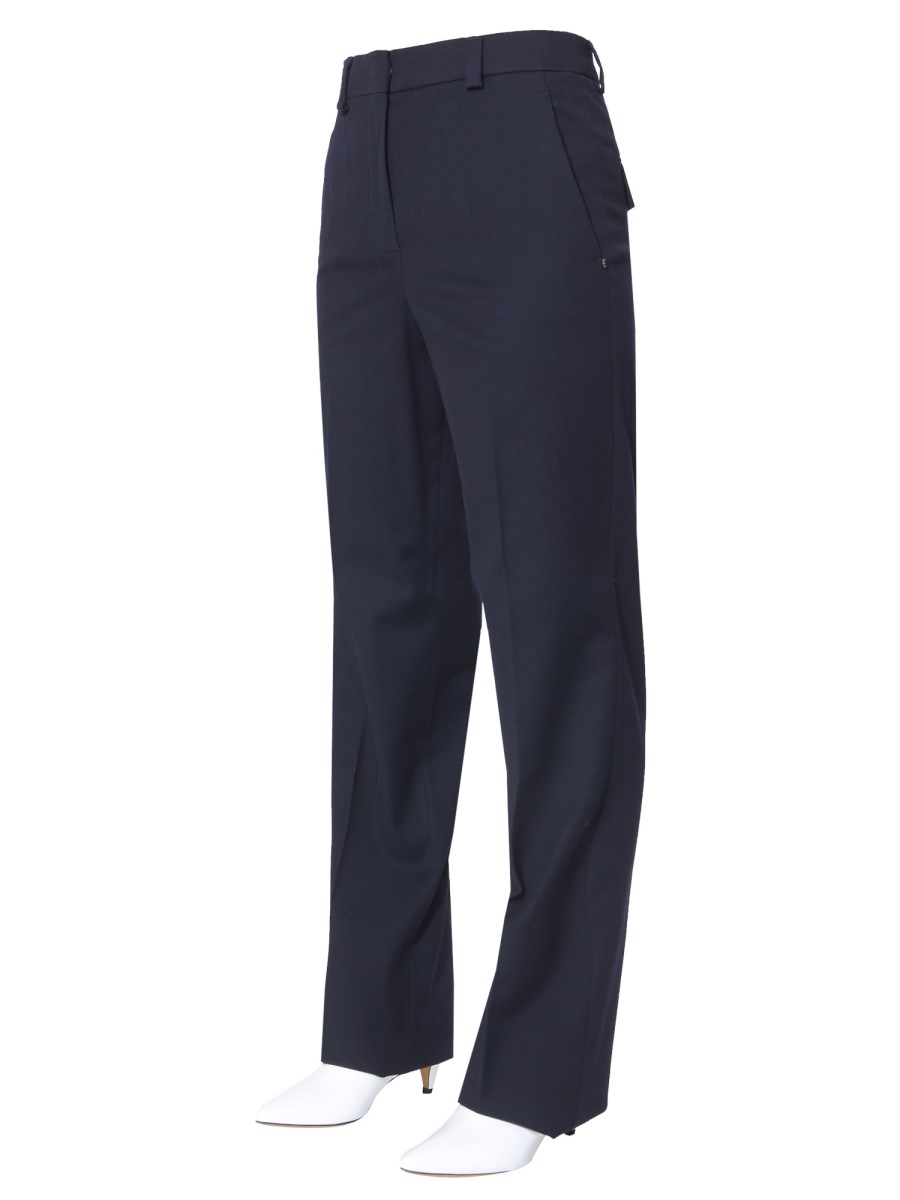 MAX MARA PANTALONE PIGNA IN MISTO COTONE E LANA