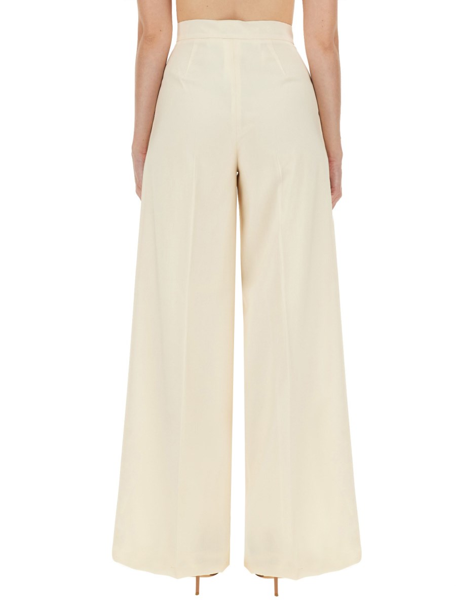 MAX MARA PANTALONE PIOMBO IN LANA