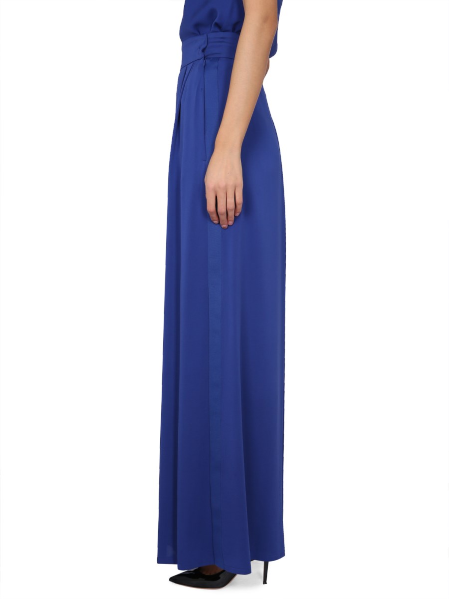 MAX MARA PANTALONE TUXEDO AMPIO IN SETA