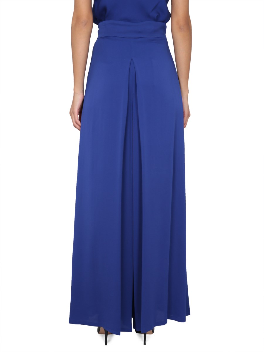 MAX MARA PANTALONE TUXEDO AMPIO IN SETA