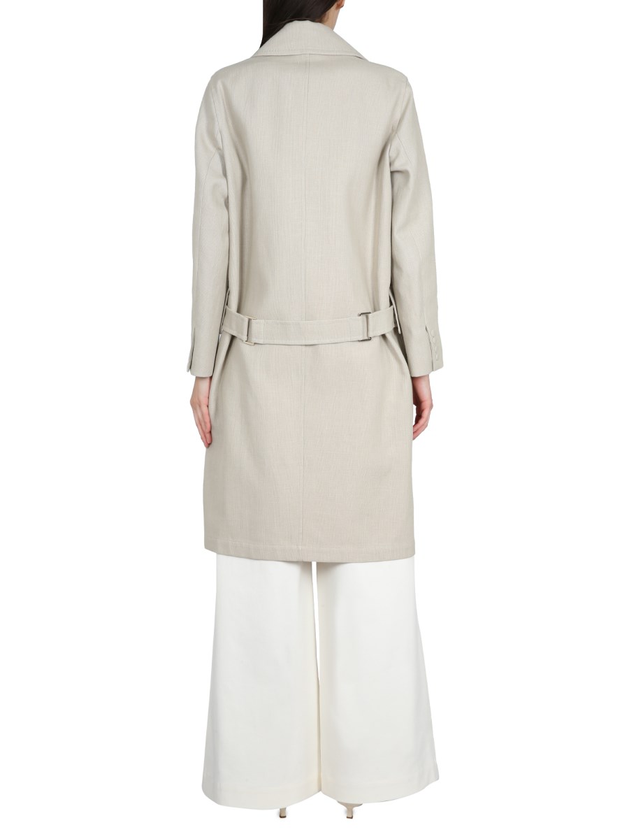 MAX MARA SPOLVERINO IN LINO E JERSEY