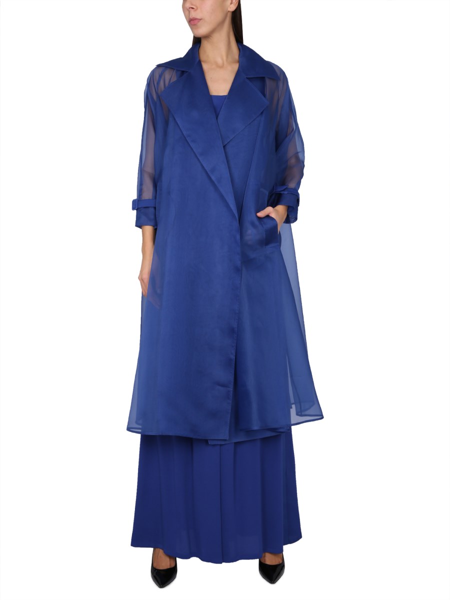 MAX MARA SPOLVERINO TUXEDO IN ORGANZA