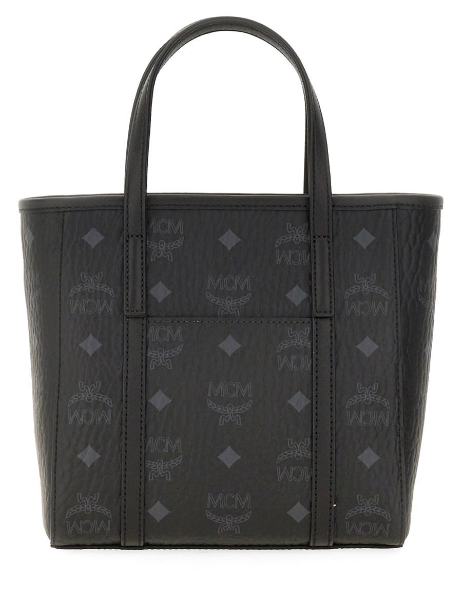 MCM BORSA SHOPPER TONI MINI IN VISETOS CON TOP-ZIP