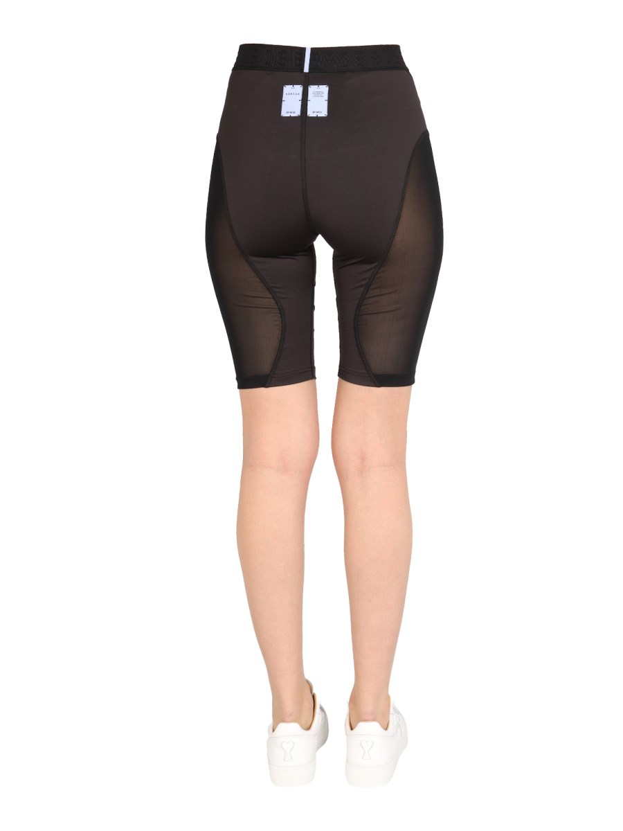 MCQ BERMUDA CICLISTA IN NYLON CON LOGO