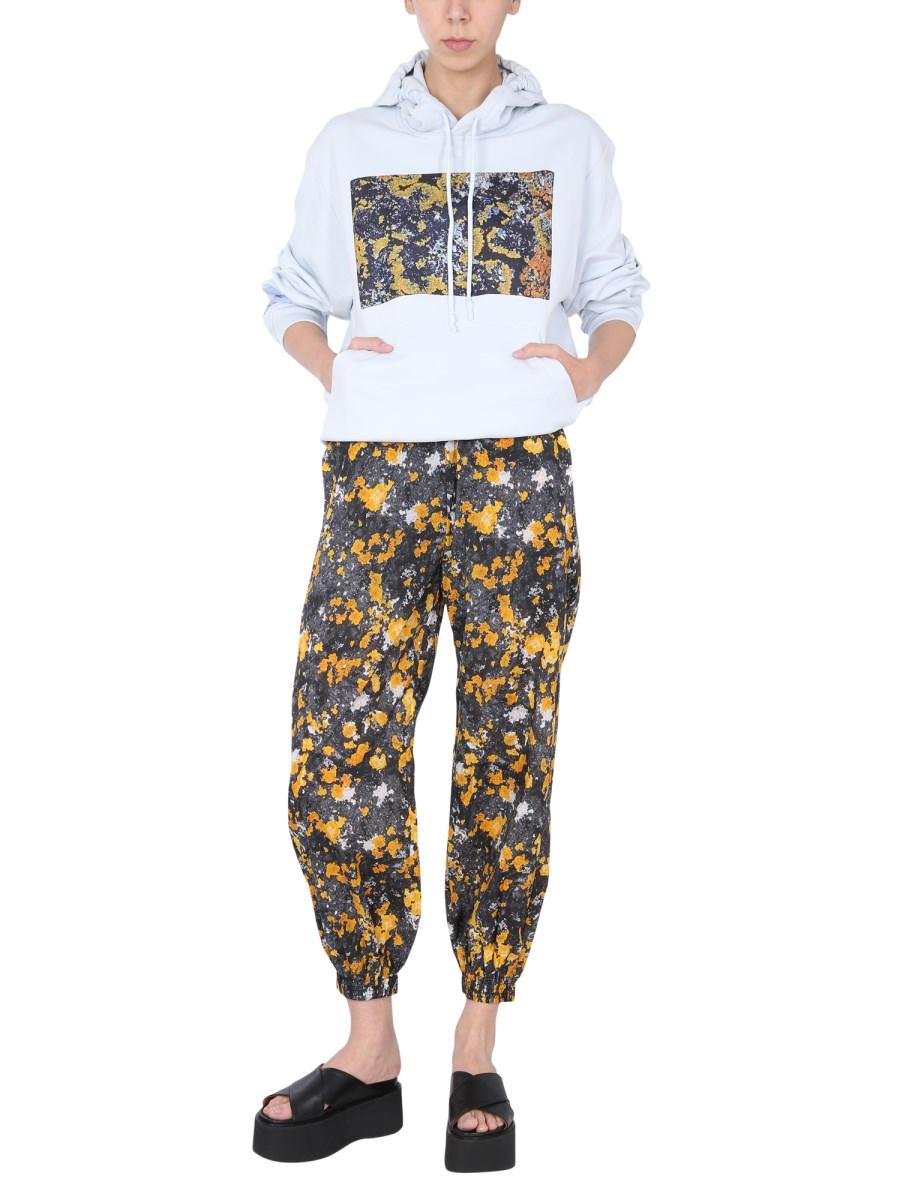 MCQ FELPA "ALBION" CON CAPPUCCIO IN JERSEY DI COTONE