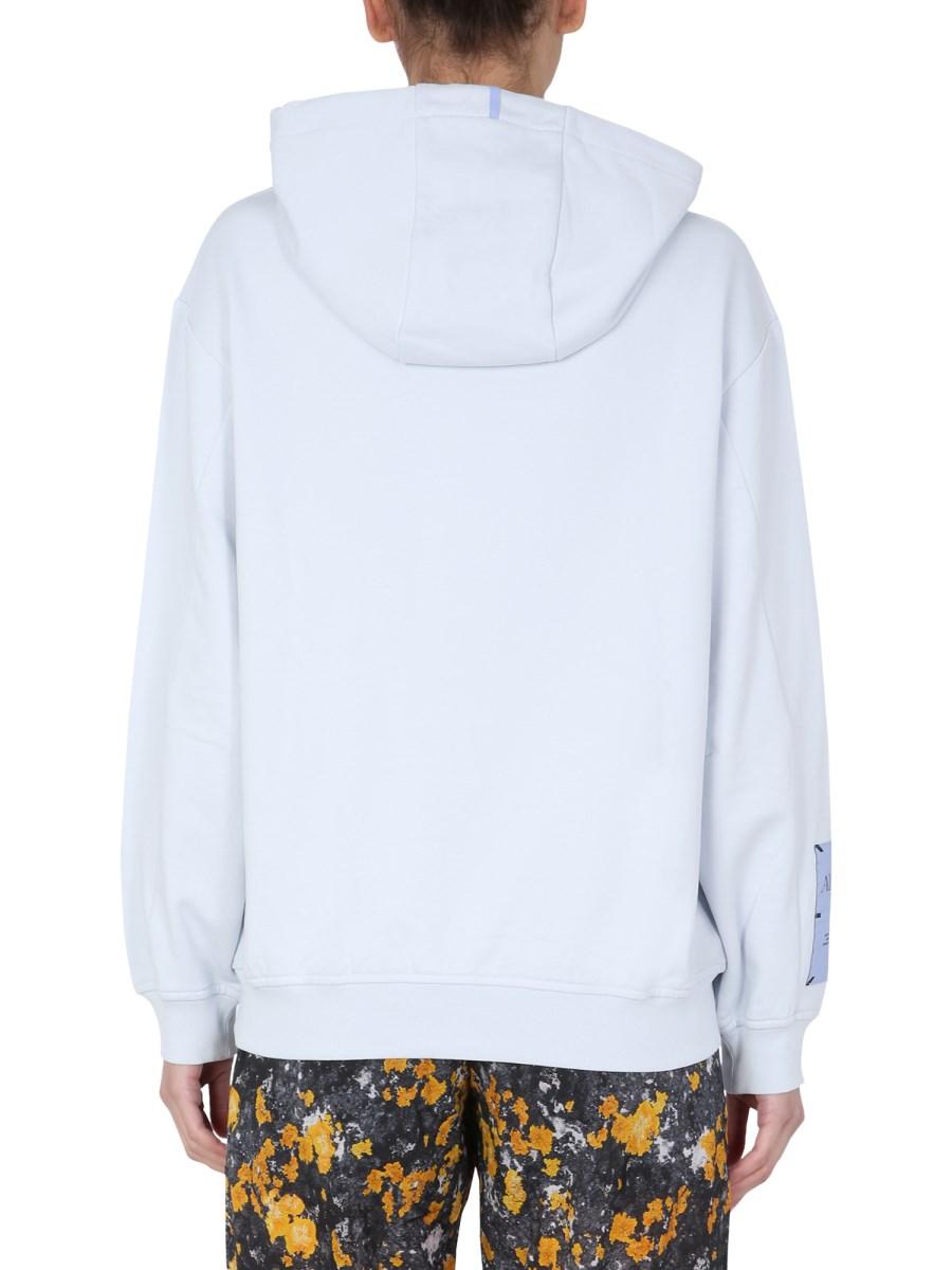 MCQ FELPA "ALBION" CON CAPPUCCIO IN JERSEY DI COTONE